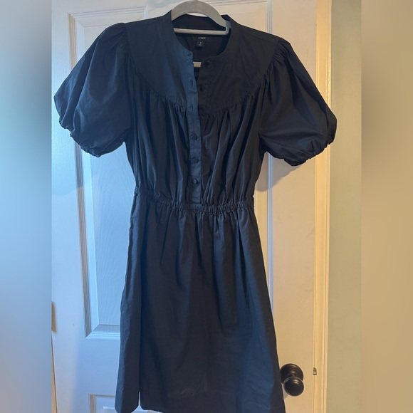 J. Crew Dresses & Skirts - J. Crew puff-sleeve 100% cotton poplin shirtdress - small